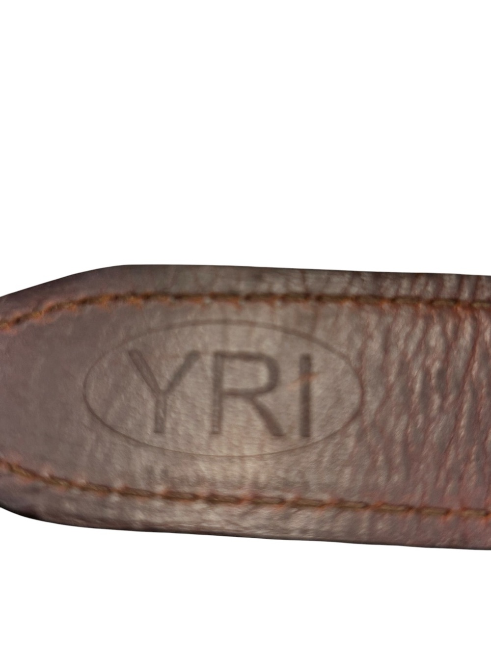 YRI PGA Golf Club Men’s Belt Silver Tone Buckle Leather w Mesh Web 40 Inch Long - Picture 7 of 11